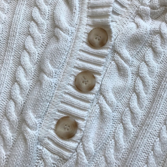 White Cardigan with Hood - Picture 3 of 3